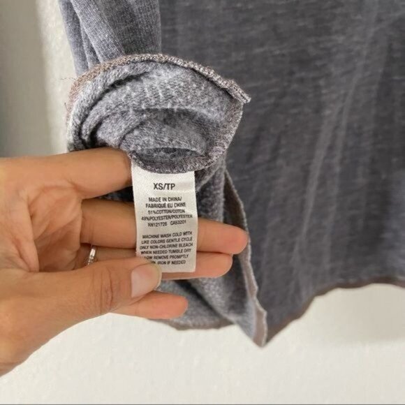 Tokyo Darling Gray Vintage Inspired Sweatshirt with Cutout Super Comfortable XS - Picture 11 of 11